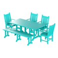 thumbnail image 1 of Ensemble Table à Manger et Chaises 6 Pcs avec Banc de Salle à Manger, 1 of 4