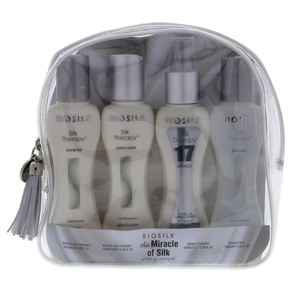 Kit The Miracle of Silk de Biosilk para unisex: 4 piezas