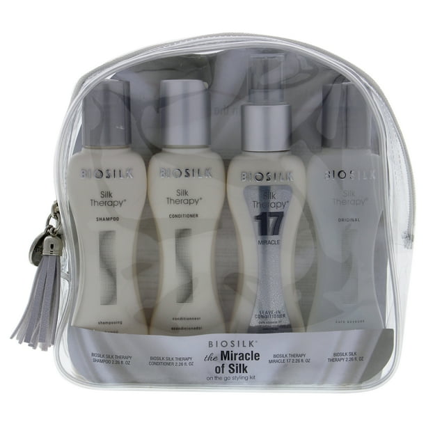 Kit The Miracle of Silk de Biosilk para unisex: 4 piezas