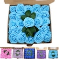 thumbnail image 4 of Artificial Multi-Color Rose Head with stems DIY for living room and wedding decoration, 4 of 7