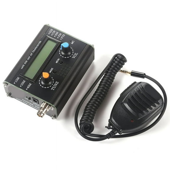 5W UsDX SDR QRP Transceiver QCX-SSB to SSB 3-Band All Mode HF Transceiver with Handheld Microphone