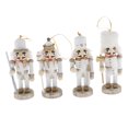 thumbnail image 3 of Milaget 4pcs Mini Nutcracker Figure Birthday Gift Xmas Christmas Tree Hanging Decoration, 3 of 9