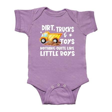 

Inktastic Dirt Trucks and Toys Nothing Quite Like Little Boys Gift Baby Boy Bodysuit