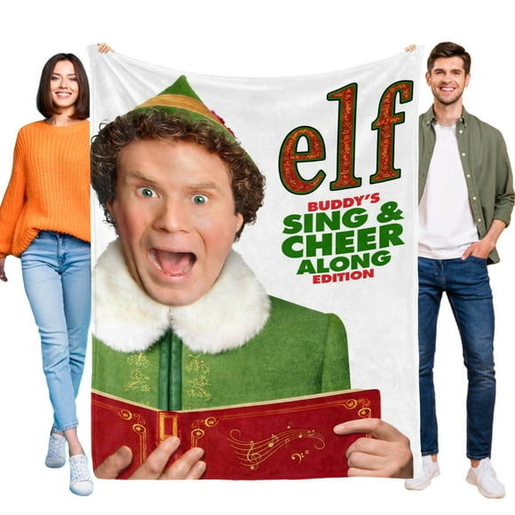 Elfo Buddy Canta anti-pilling, suave, ligera, esponjosa y acogedora de lujo para hogar y cocina – Perfecta para niños y adultos,130X150cm