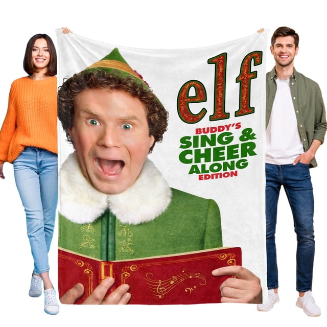 Elfo Buddy Canta anti-pilling, suave, ligera, esponjosa y acogedora de lujo para hogar y cocina – Perfecta para niños y adultos,130X150cm