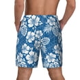 thumbnail image 4 of Uemuo Leaves And Flowers Pattern Mens Swim Trunks Quick Dry Board Shorts with Mesh Lining, Stretch Beach Shorts Quick Dry No-Chafing Board Shorts-3X-Large, 4 of 9