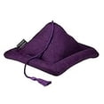 thumbnail image 2 of Peeramid Bookrest - Book Holder Stand for Hands Free Reading - Soft Pillow Design Holds Books, Tablets, E-Readers, Kindles & iPads â€“ Use on The Bed, Couch, Floor, Desk, Table, Lap & More - Eggplant, 2 of 3