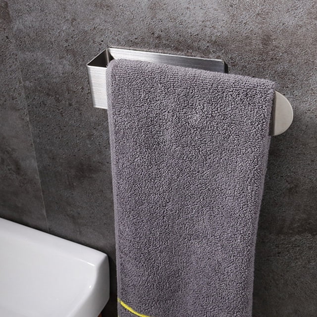 Hand Towel Self Adhesive Bathroom Towel Bar Stainless Steel Towel Rack