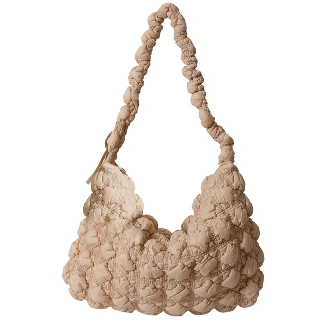 Bolso plisado de nube para mujer bolso bandolera suave y versátil bolso informal ligero