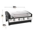 thumbnail image 5 of Blackstone Pro Series 4-Burner 36" Propane Omnivore Drop-in Outdoor Griddle with Hood, 5 of 17