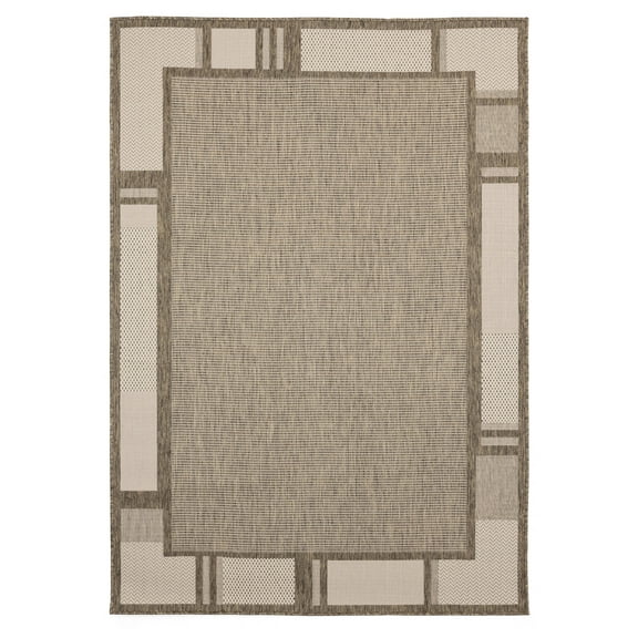 United Weavers Mali Dorothy Contemporary Border Area Rug, Brown, 5'3" x 7'6"