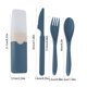 thumbnail image 3 of Cuchillo pala tenedor de plástico, juego de mesa, cubertería de plástico resistente, para picnic, para camping, portátil, plegable, 3 piezas, plástico duradero, para exteriores, para, 3 of 9