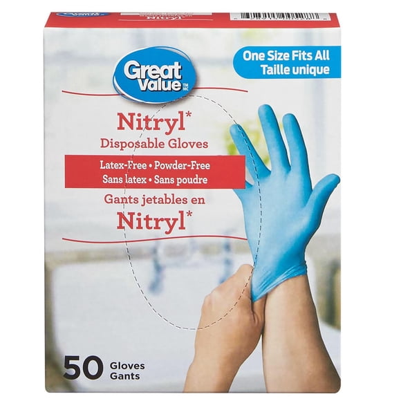 Gants jetables en nitryl de Great Value