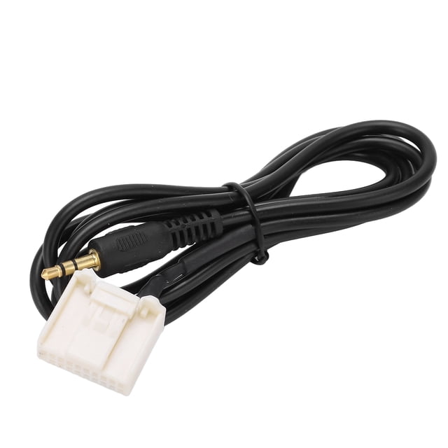 Audio Input Adapter, Perfect Fit Car Audio Input Cable Black 3.5mm For Cellphone For MP3 MP4 Replacement For Camry