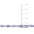 thumbnail image 2 of Everly Women's 4 1/3ct TGW Tanzanite Sterling Silver X-Link Bracelet, 2 of 8