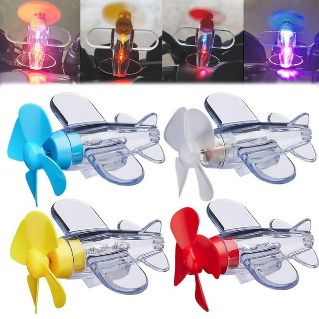 Jkkant Wind Powered LED Airplane Propeller, Light Up Flying Toy & Outdoor Garden Decoration
