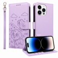 thumbnail image 1 of Funda Cartera GANGXUN con Diseño de Perrito en Relieve para iPhone 14 Pro , Protección 360° con Ranuras y Correa Desmontable, 1 of 6