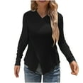 thumbnail image 6 of Htigea Women's Ribbed Knit Sweater Criss Cross Front Long Sleeve Slim Fit Pullover Tops Elegant Party Going Out Blouse Black S, 6 of 6