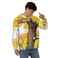 thumbnail image 4 of Calvin And Hobbes Men's Hoodie With Color Drawstrings Sweatshirt Hooded Pullover Print Winter Coat Jacket X-Large, 4 of 9