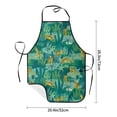 thumbnail image 5 of Naloa 1Pack Adjustable Bib Apron Waterdrop Resistant Cooking Kitchen Aprons for Women Men Chef, Jungle Leopard Print, 5 of 8