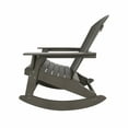 thumbnail image 3 of WestinTrends Tuscany Outdoor Rocking Adirondack Chair (Set of 4), Charcoal Gray, 3 of 5