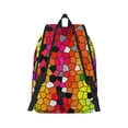 thumbnail image 7 of Easygd Colorful Tie Dye Stained Glass 1 Canvas Backpack: Stylish, Lightweight, and Versatile with Large Capacity and Adjustable Straps –, 7 of 7