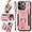Pink, variant on for iPhone 15 Pro Phone Case, Card Holder Wallet,Ring Holder Stand,RFID-Blocking,Camera Protector,Leather  Protective Strap Flip Cover Cases for iPhone 15 Pro 2023 (Blue)