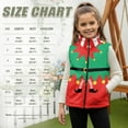 thumbnail image 7 of Uorisanigo Fleece Jacket Vest for Boys Girls, Casual Lightweight Sleeveless Zip Front Jacket, Soft Puffy Vests Warm Outwear Fall Winter Trendy Age 2-12, Funny Christmas Costume Print, 7 of 7