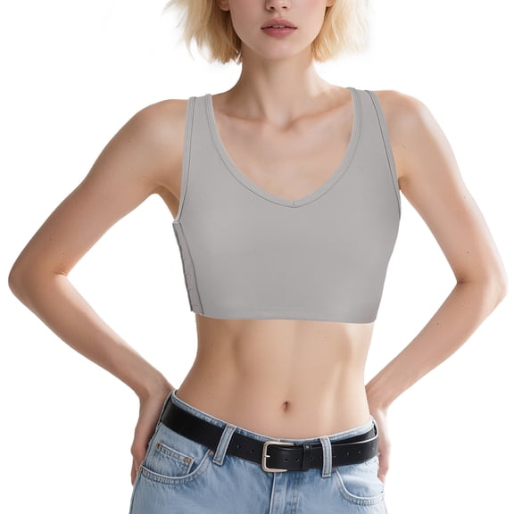 Chest Binder for V Neck Hook Elastic Band Binder Breast Binder Tank Top