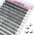 thumbnail image 6 of Colored Lash Clusters 40D Pink Individual Lashes D Curl Cluster Lashes Mixed Length Colored Lash Extensions Cluster Eyelash Extensions (Pink 40D-0.07D, 9-16mm), 6 of 10