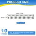 thumbnail image 2 of 10Pack Compression Spring, 304 Stainless Steel 5mm OD 0.8mm Wire 35mm Length Mechanical Spring for Shop Home Repair Project, Silver Tone, 2 of 5