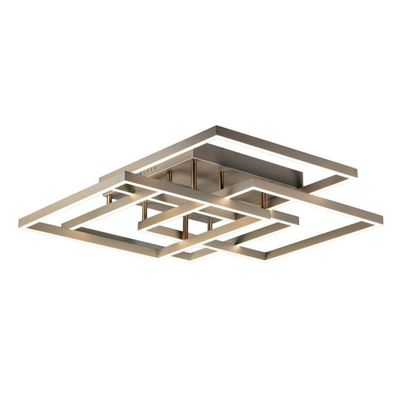 E21518-CHP ET2 Lighting Traverse-112W 1 LED Flush Mount-31 Inches wide by 6 inches high-Champagne Finish
