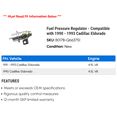 thumbnail image 2 of Fuel Pressure Regulator - Compatible with 1990 - 1993 Cadillac Eldorado 1991 1992, 2 of 2