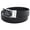 Black/Silver, variant on FEDEY Signature Leather Ratchet Belts for Men, No1 DAD Automatic Buckle