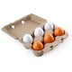 thumbnail image 1 of 6 piezas de huevos de juguete de madera liwang huevos de Pascua realistas, 1 of 2
