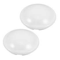 White PC Ceiling Lamp Covers for Home Use Easy Installation and Sturdy Design 2 Pcs