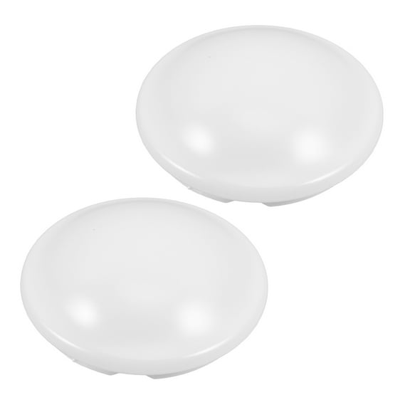 White PC Ceiling Lamp Covers for Home Use Easy Installation and Sturdy Design 2 Pcs