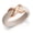 Pack E: Moonlight / Rose Gold Metal, variant on Silicone Rings Wedding Bands for Women with Infinity Accent, 6.7mm Wide, 3.4mm Thick, Women's Rubber Engagement Bands, Variety Multipack 1-3