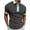 Black, variant on Mens Plus Size Shirts Men Short Sleeve Printing Zip Up Turndown Pullover T Shirt Blouse