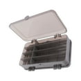 thumbnail image 1 of kurtrusly Fishing Tool Storage Box Solid Color Multi Compartment Replacement Bait Lure Fish Tools Case Organizer Accessories Grey 1Set, 1 of 6