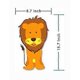thumbnail image 2 of Wall sticker for children, colorful owl giraffe lion tree decorative unisex sticker, wall decor., 2 of 5