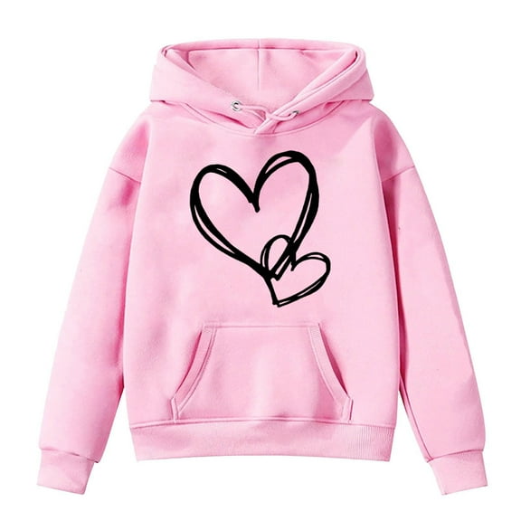 Sweatshirt with Hood Girls Hoodie Pullover Casual Hoodie Tops Unisex Hoodie Cute Cartoon Sweater for Children Teenagers Girls Toddler Pullover Girl Young and Hoodie Boys for Teen Girls Girls Size 14