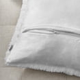 thumbnail image 4 of Fundas de cojines NorDeco HOME Luxury de piel sintética de 45 x 45 cm, color blanco, 4 of 6