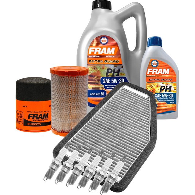 Kit De Afinación Con Aceite 5W30 Mineral, Bujías Iridio, Filtro De Aire, Filtro De Aceite Y Filtro De Cabina 11 Piezas Compatible con Mercury Mariner V6 3.0L DE 2009 A 2011