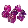 thumbnail image 2 of Dados poliédricos Zulema 7 Uds D4-D20 rosa, 2 of 8