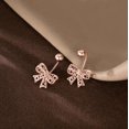 thumbnail image 3 of Solid 925 Sterling Silver Bow Half Hoop Earrings Huggie for Women Teens Bowknot Hoop Earrings Open Hoops, 3 of 12