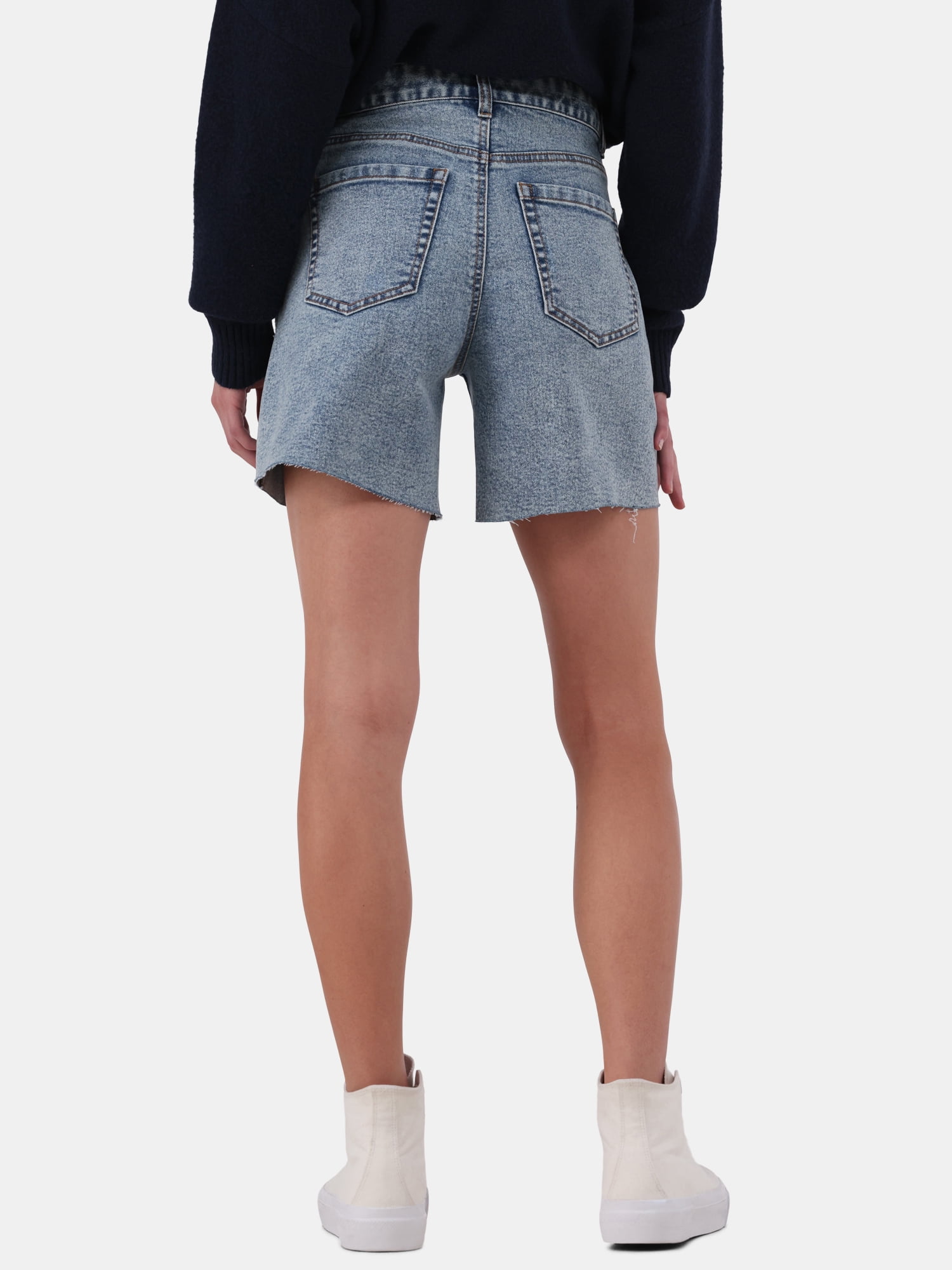 No Boundaries High-Rise Cutoff Jorts, 6” Inseam, Women's Loose