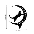 thumbnail image 3 of Jardín Decorativas Para Gatos, Estaca De Silueta De Gato Negro, Adornos De Jardín Llamativos Impermeables Eigraketly HA039897-02, 3 of 4