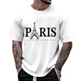 thumbnail image 2 of Paris Is Always A Good Idea Graphic Tees for Men 2026 Summer Casual Short Sleeve Crewneck Travel T Shirts, 2 of 4