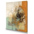 thumbnail image 2 of Designart "Yellow Orange Captivating Liquid Ink" Abstract Marble Wall Decor, 2 of 5